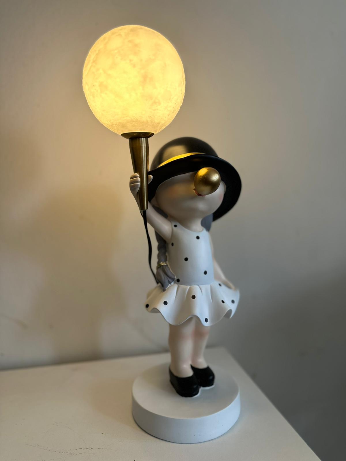 Bubble Girl - Bubble Gum Girl - met verlichting - 50cm hoog