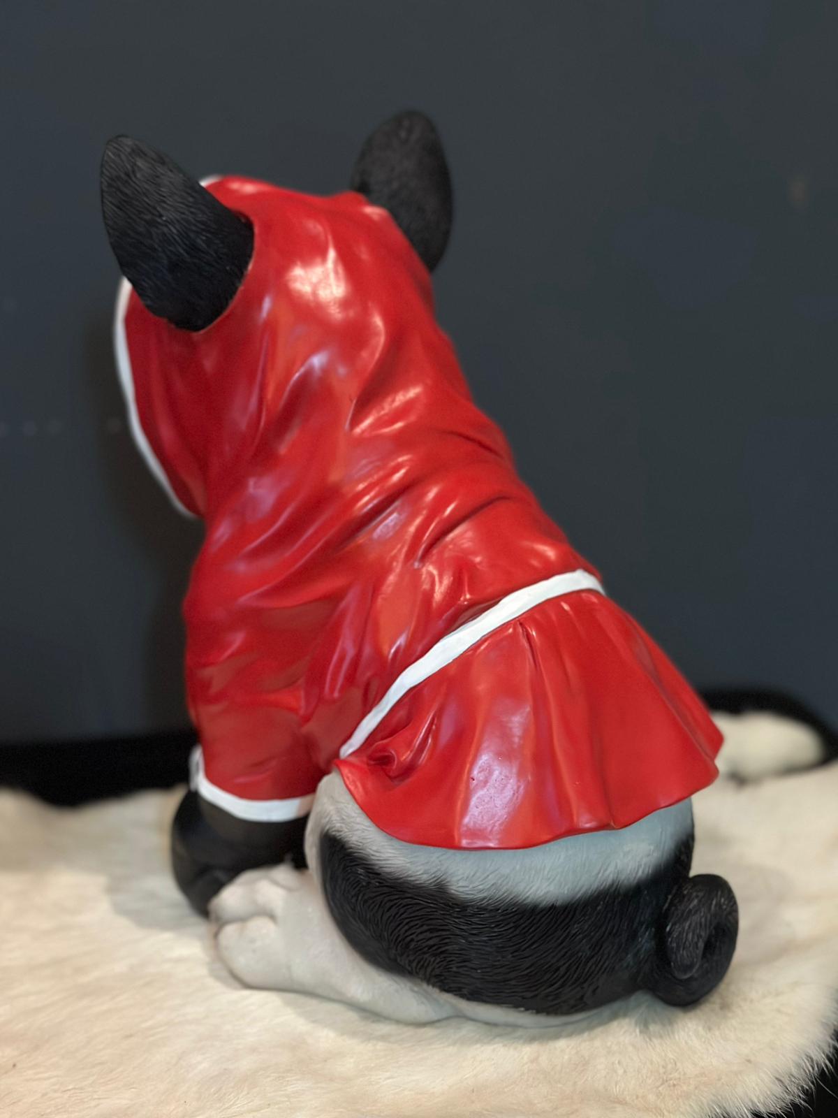 Franse Buldog - Buldog - Boxing Buldog - Brons of Rood - met handschoenen
