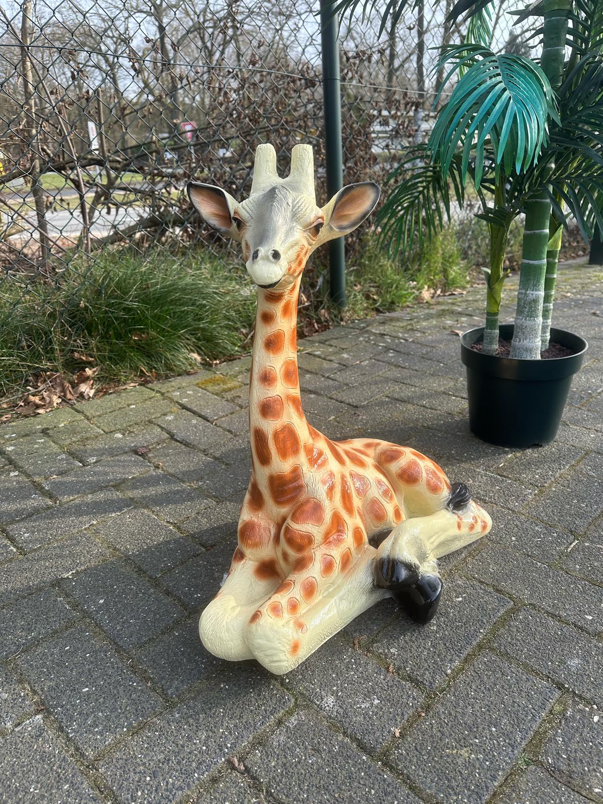 Giraf- liggend - L - 65 cm hoog - Goud/Zwart of Origineel