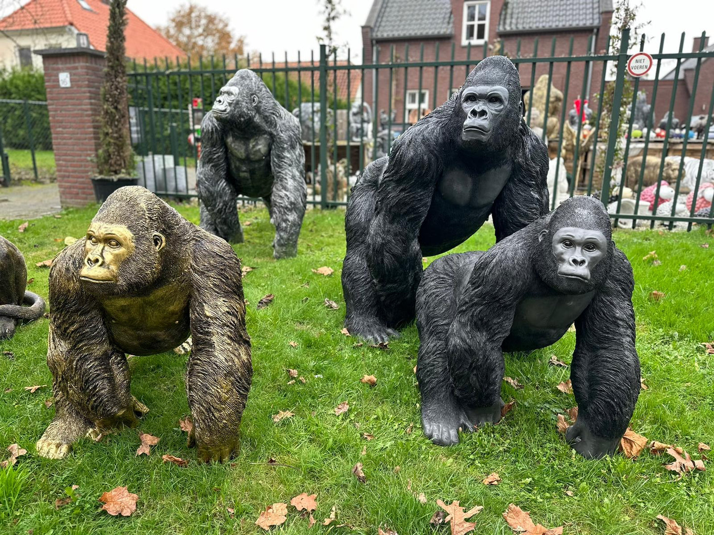 Gorilla - Staand - XXXXL - Lopend - diverse kleuren - 140cm hoog