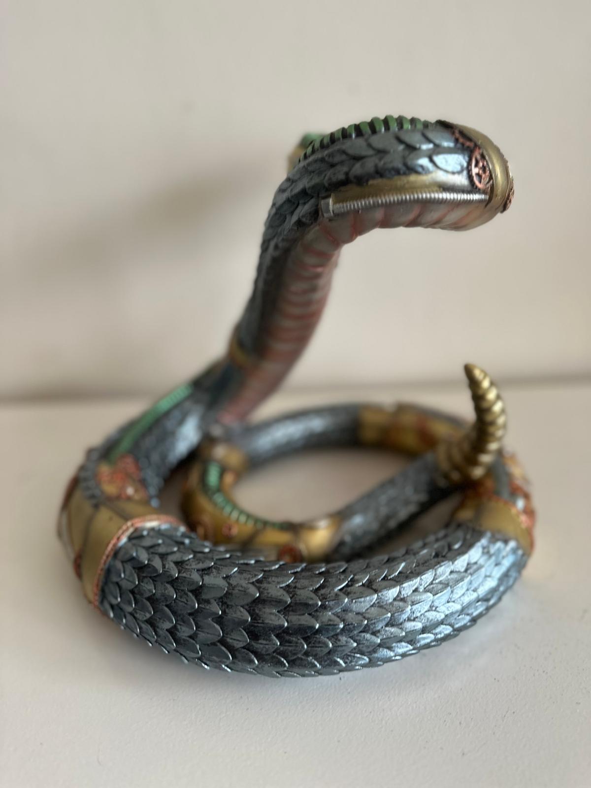 Steampunk - Reptiel - Slang - Ratelslang - 25cm hoog