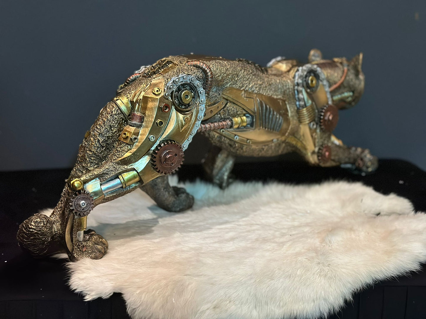 Steampunk - Dieren - Panter - staand - 54cm lang