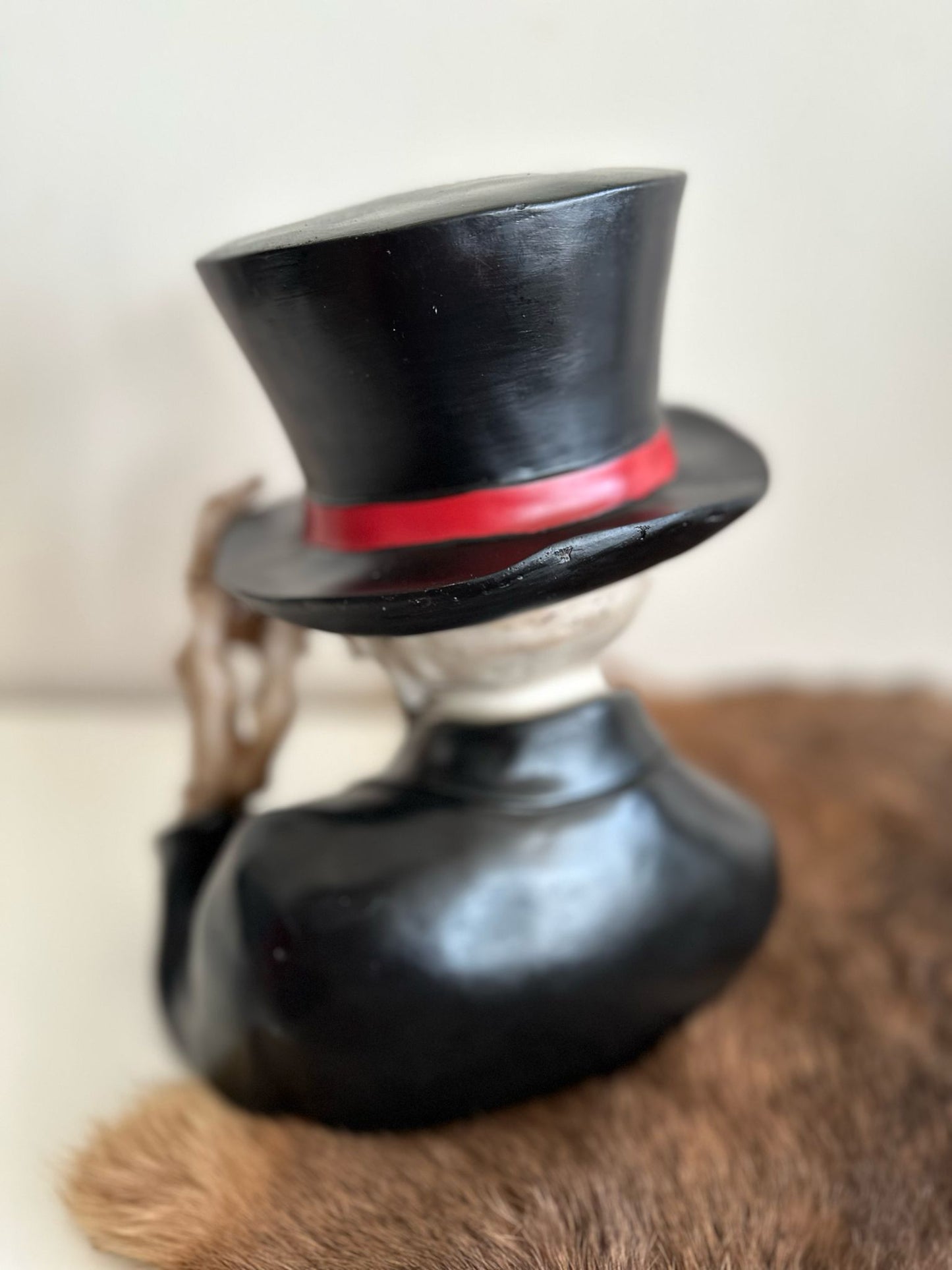 Skulls - Skull decoratie - schedel met hogehoed - decoratieve schedel