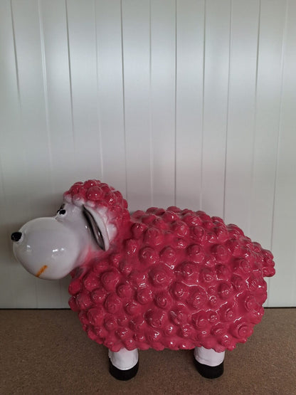 Bol schaapje in diverse kleuren (40cm lang)