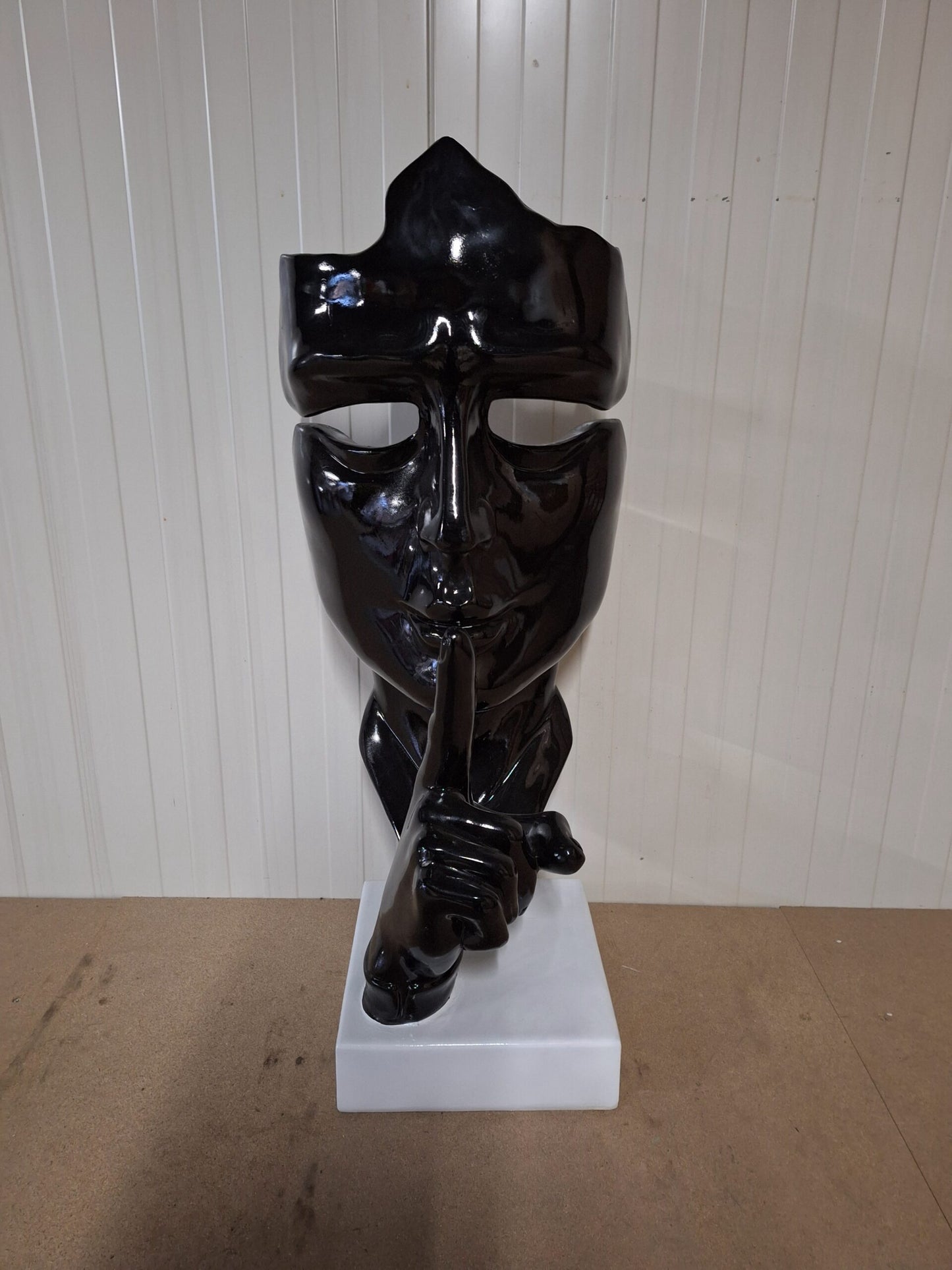 Abstract gezicht Fluisteraar (100cm)