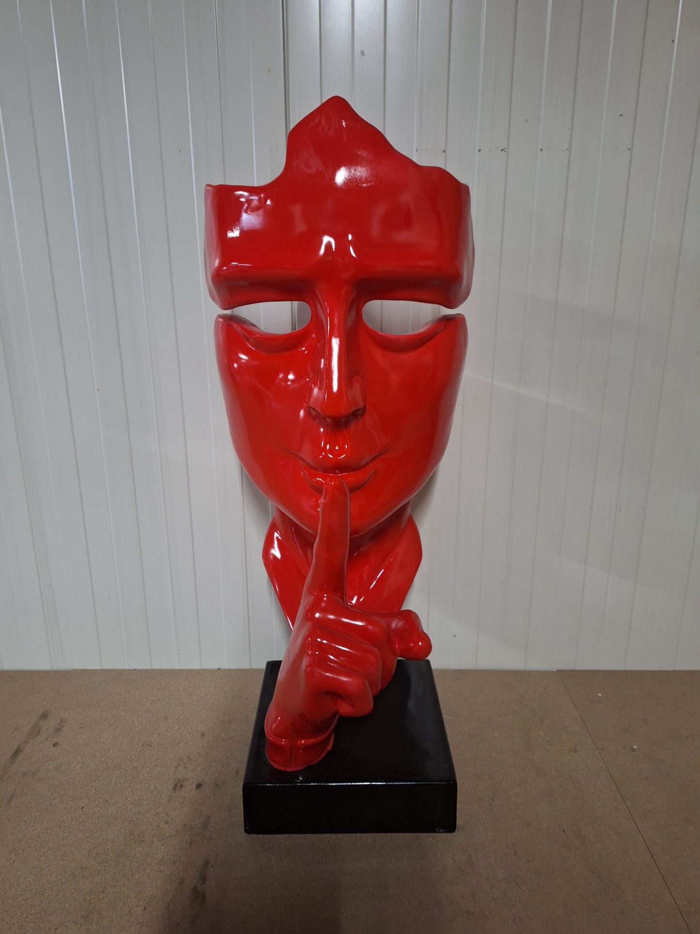 Abstract gezicht Fluisteraar (100cm)