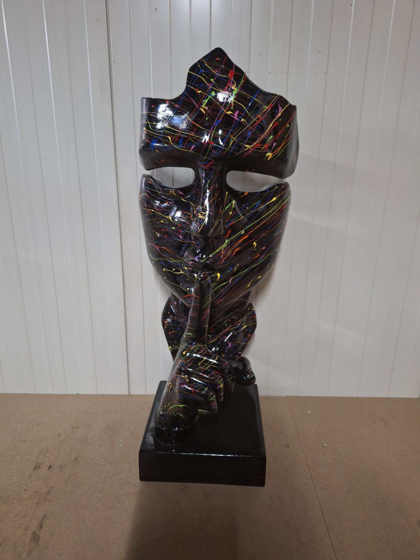 Abstract gezicht Fluisteraar (100cm)