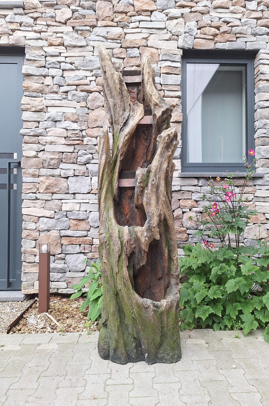 Waterornament - Fontein boom model inclusief pomp en verlichting (200cm hoog)