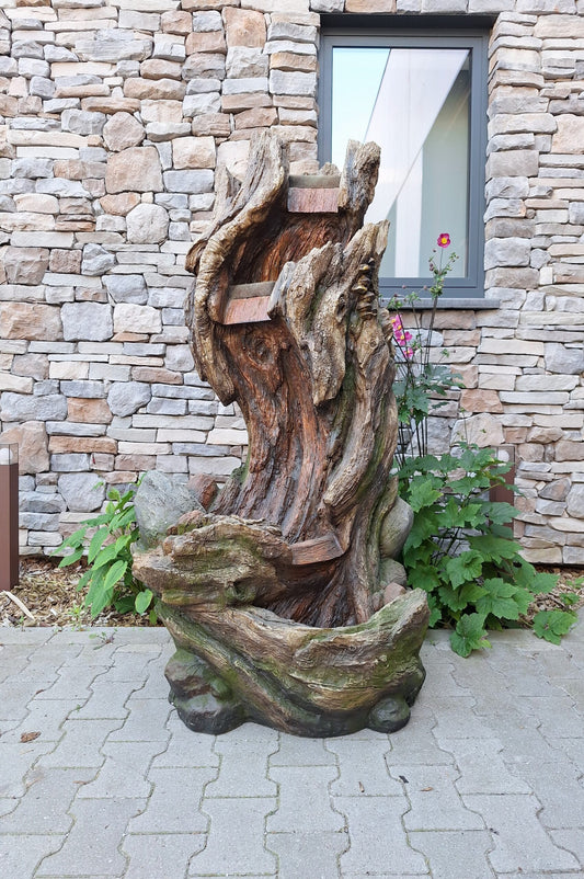 Waterval - Waterornament - 160cm hoog - boom model - inclusief pomp en verlichting