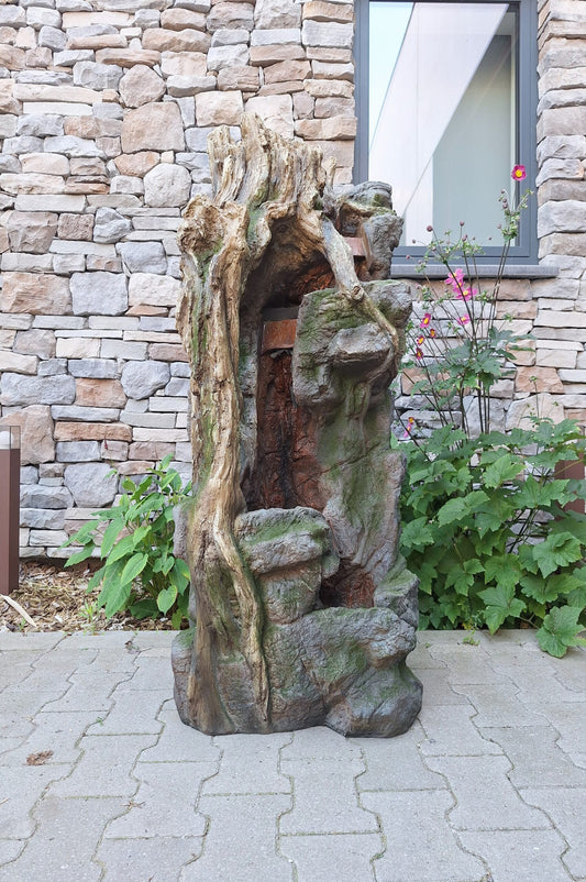 Waterval - Fontein - Waterornament - 130cm - boom model - inclusief pomp en verlichting