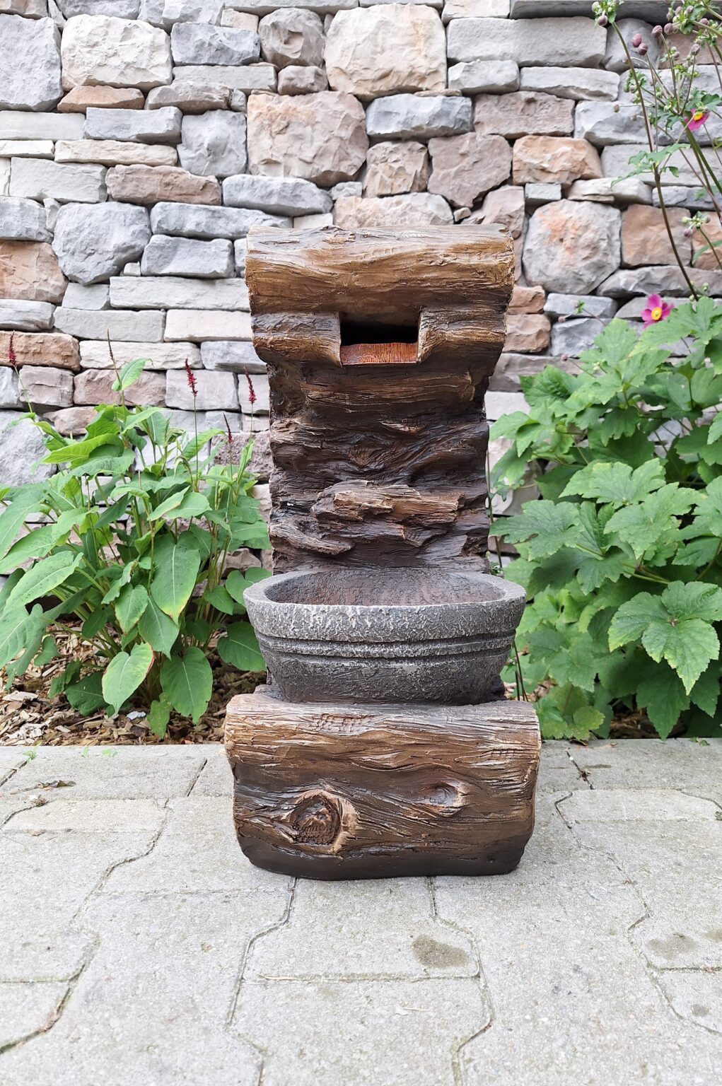 Waterval - Fontein - Waterornament - 60cm - Rots model met vaas - inclusief pomp en verlichting