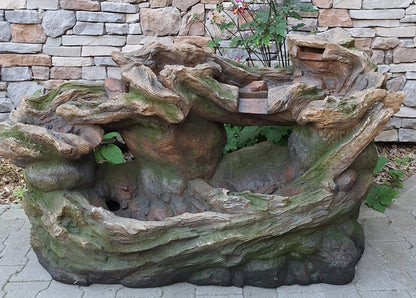 Waterval - Fontein - Waterornament - 160cm breed - rots model - inclusief pomp en verlichting