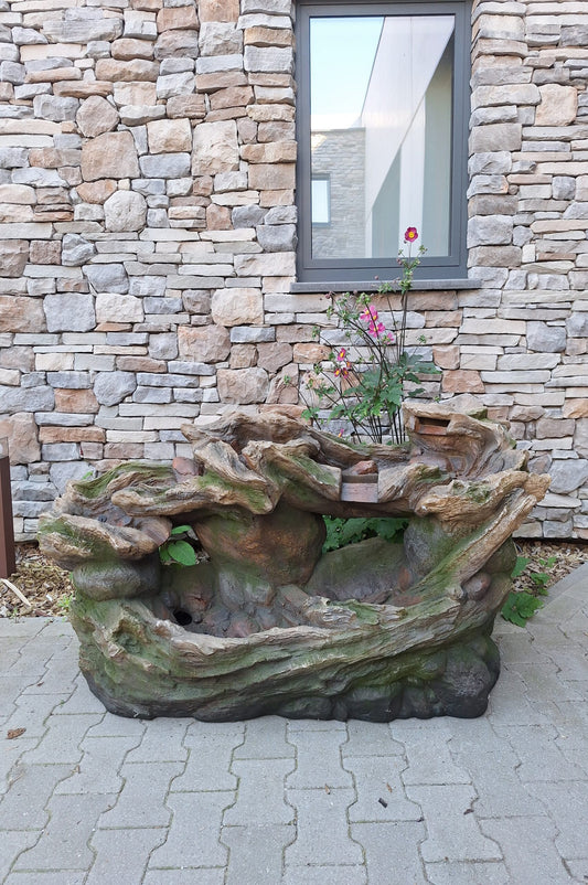 Waterval - Fontein - Waterornament - 160cm breed - rots model - inclusief pomp en verlichting