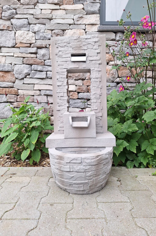 Waterval - Fontein - Waterornament - 85cm - Steen model - inclusief pomp en verlichting