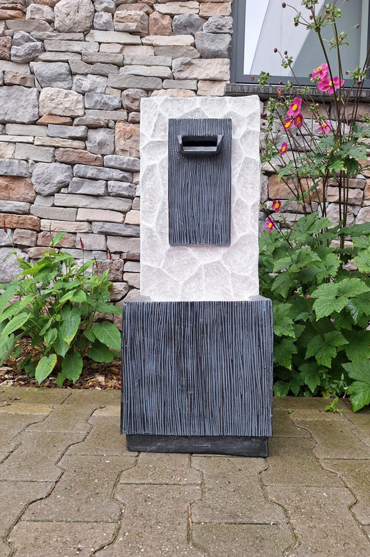 Waterval - Fontein - Waterornament - 80cm hoog - modern - inclusief pomp en verlichting