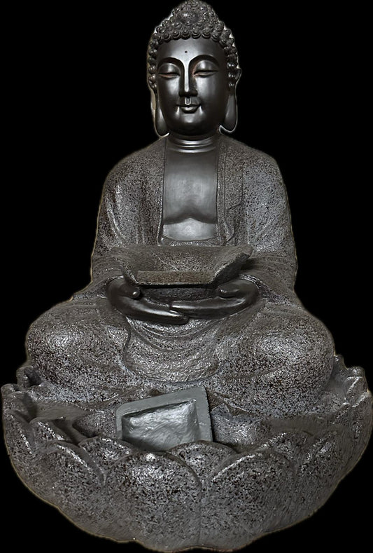 Waterval - Fontein - Waterornament - 95cm hoog - Boeddha - inclusief pomp en verlichting