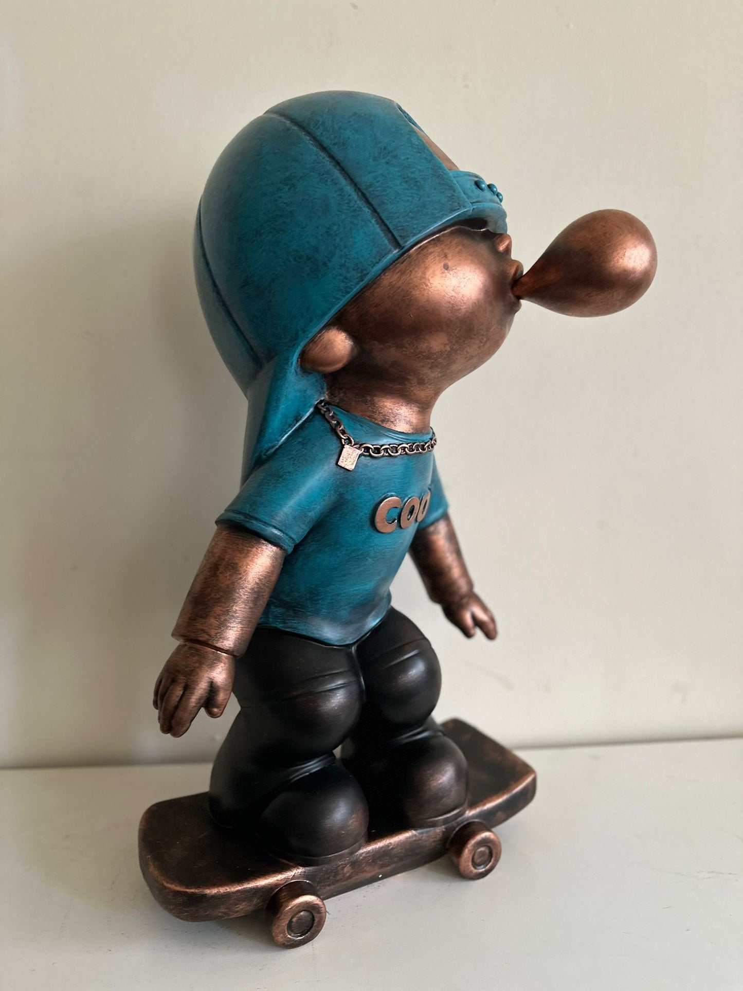 Goodyz - Fun serie - Bubble Boy - Bubble Gum Boy - Bubble Gum Skater - Blauw - 70cm hoog