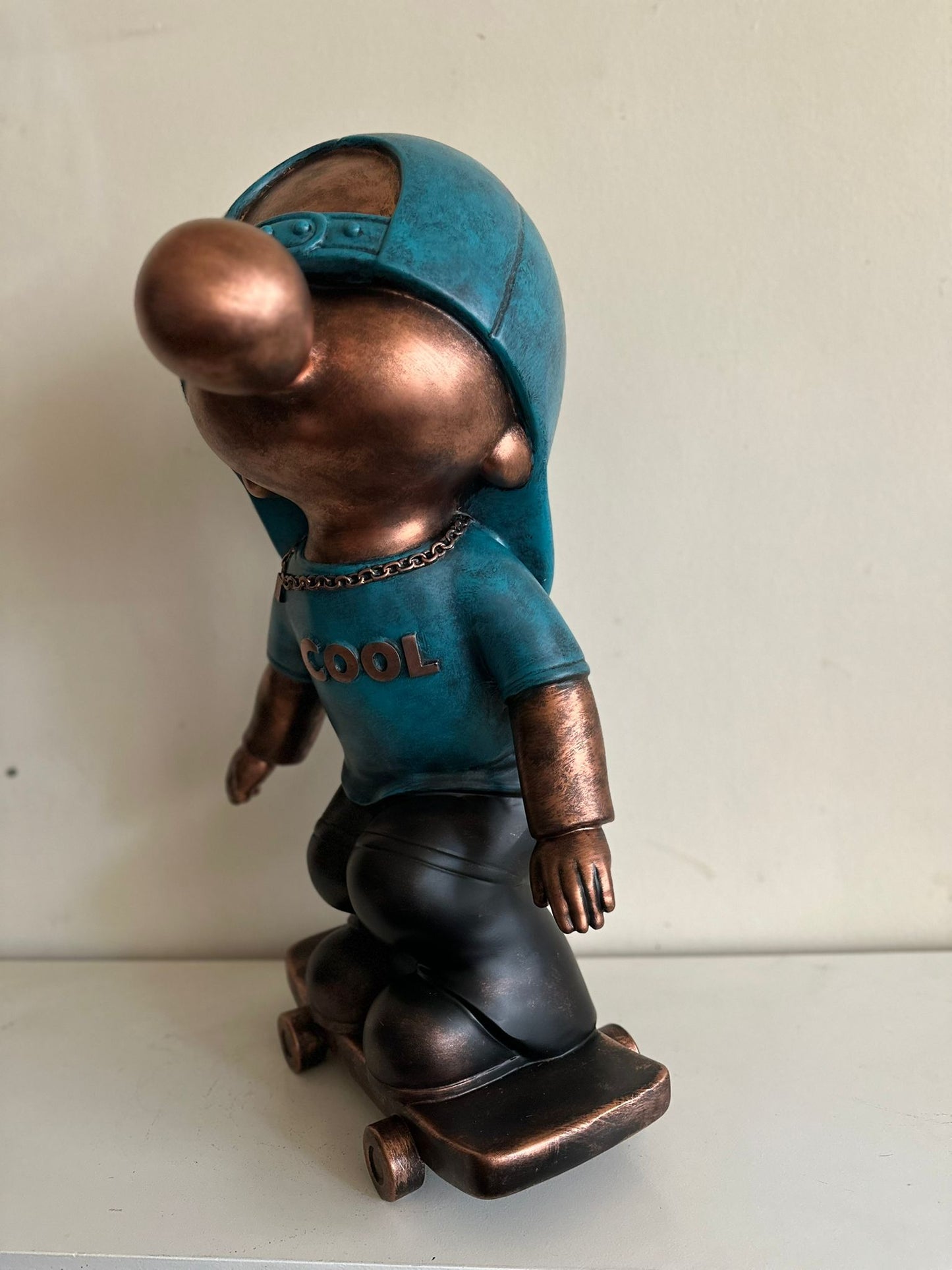 Goodyz - Fun serie - Bubble Boy - Bubble Gum Boy - Bubble Gum Skater - Blauw - 70cm hoog