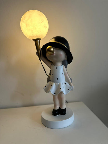 Bubble Girl - Bubble Gum Girl - met verlichting - 50cm hoog