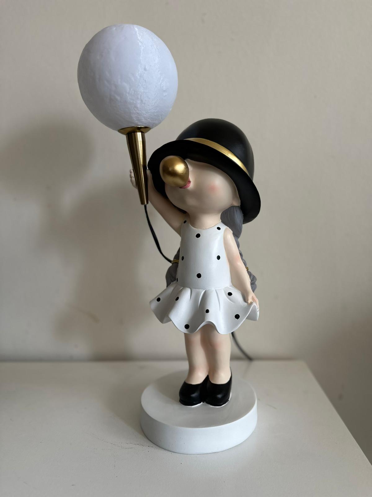 Bubble Girl - Bubble Gum Girl - met verlichting - 50cm hoog