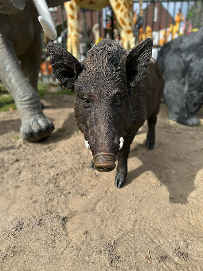 Zwijn - Everzwijn -Staande versie - XXXL - Bruin