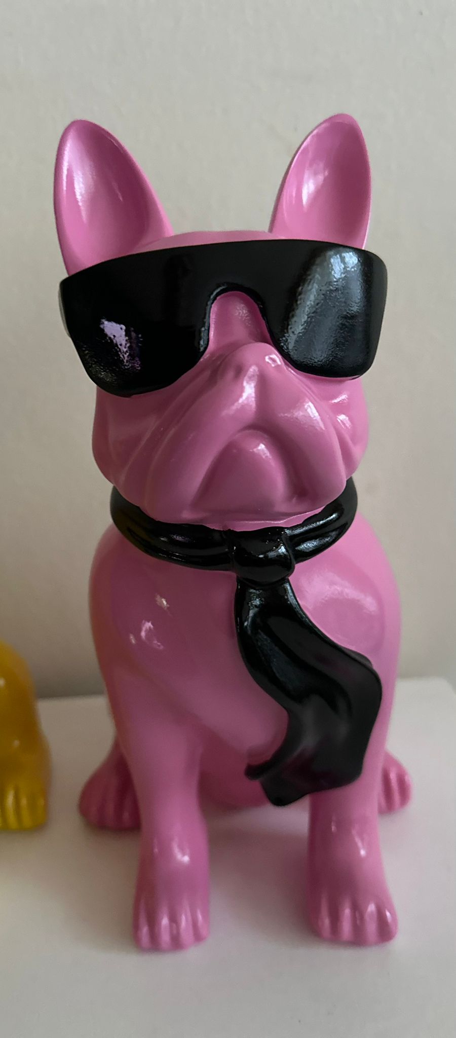 Franse Buldog met bril en stropdas (40cm)