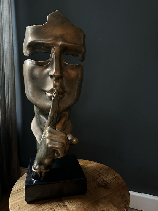 Abstract gezicht Fluisteraar (42cm)