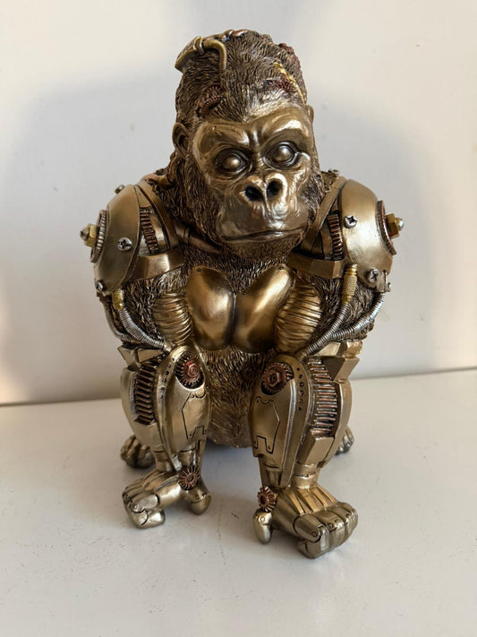 Steampunk - Dieren - Gorilla - staand - 30cm hoog