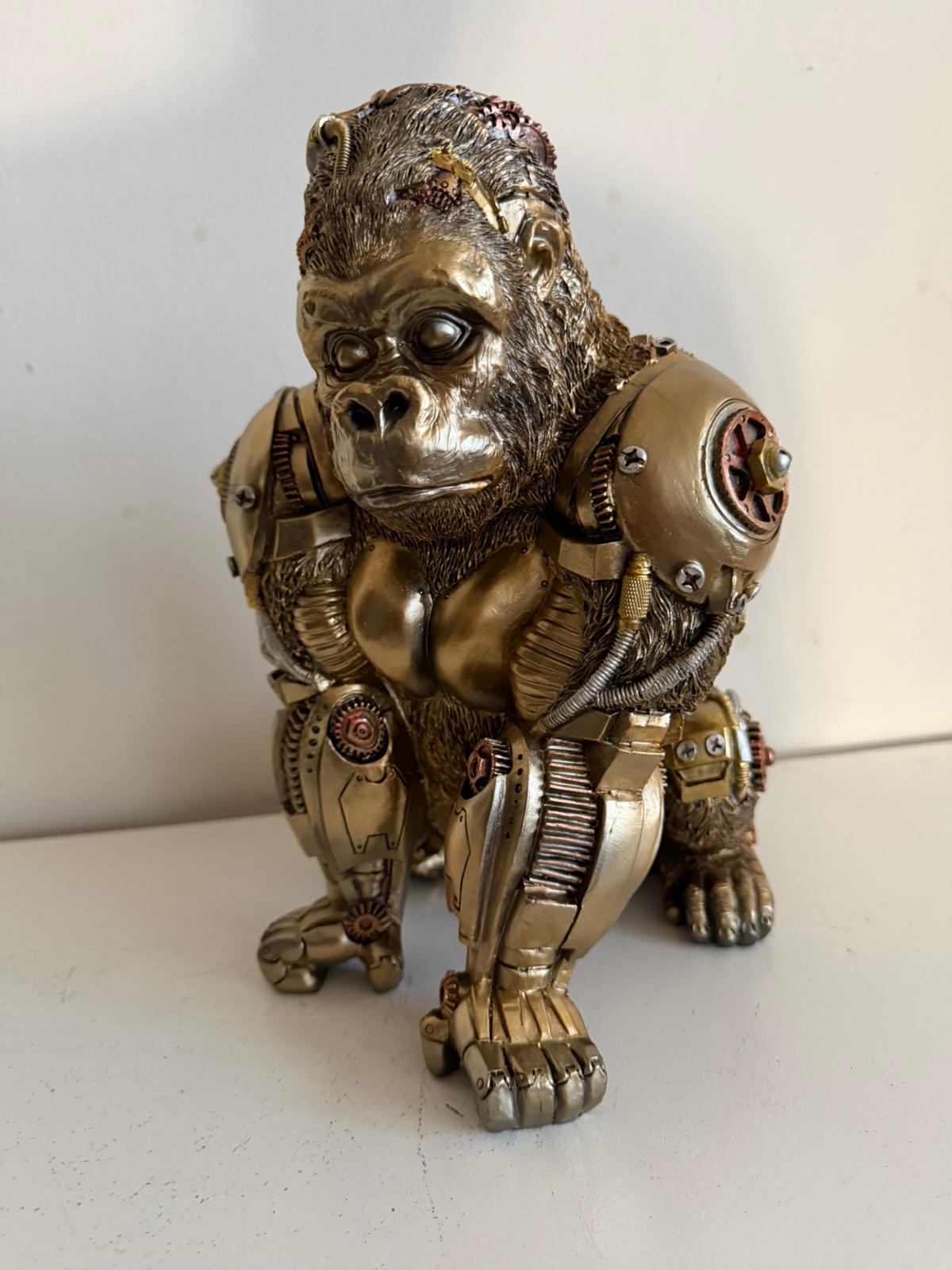 Steampunk - Dieren - Gorilla - staand - 30cm hoog