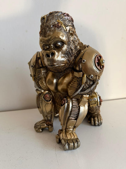 Steampunk - Dieren - Gorilla - staand - 30cm hoog