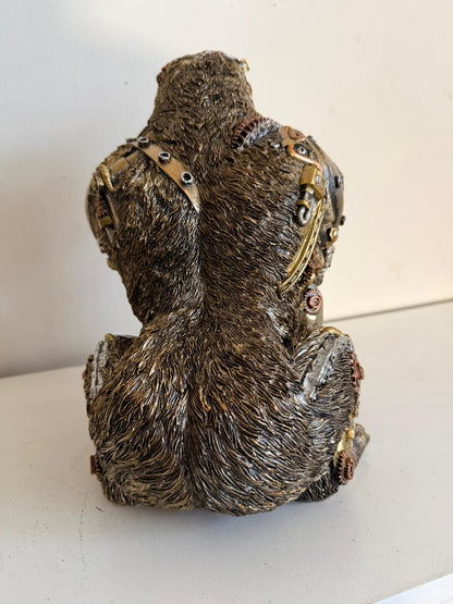 Steampunk - Dieren - Gorilla - staand - 30cm hoog