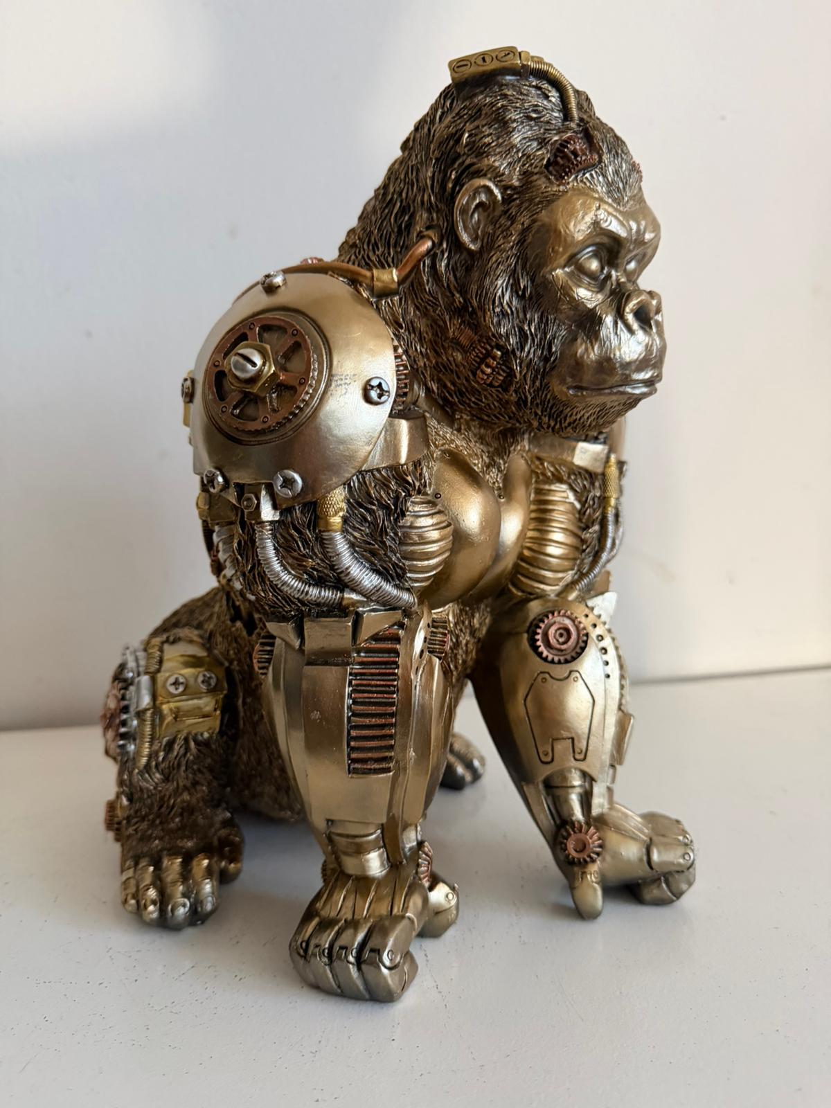 Steampunk - Dieren - Gorilla - staand - 30cm hoog