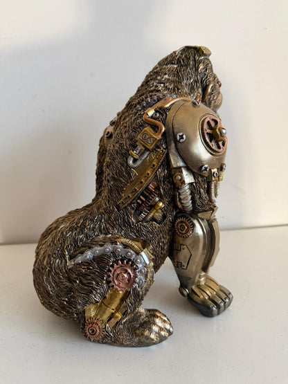 Steampunk - Dieren - Gorilla - staand - 30cm hoog