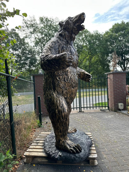 Beer - Grizzly Beer - XXXXL - 265cm hoog - Brons kleur