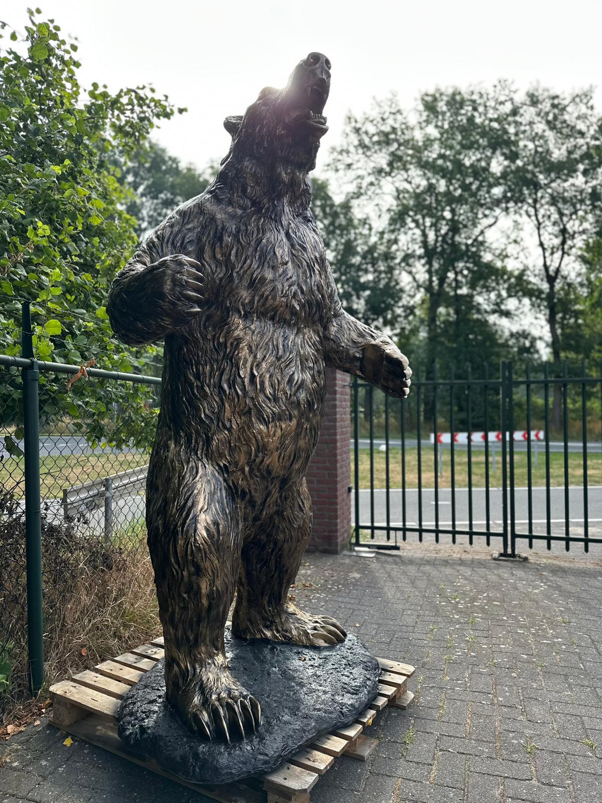 Beer - Grizzly Beer - XXXXL - 265cm hoog - Brons kleur