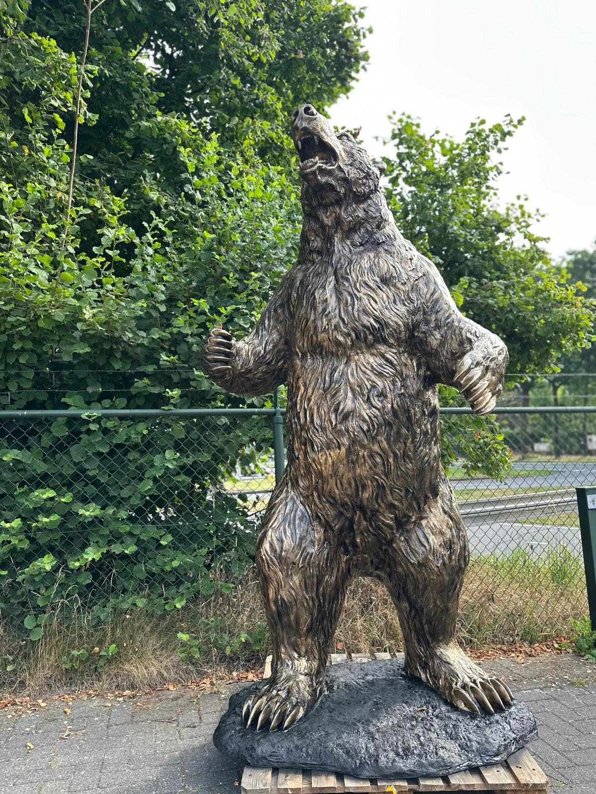 Beer - Grizzly Beer - XXXXL - 265cm hoog - Brons kleur