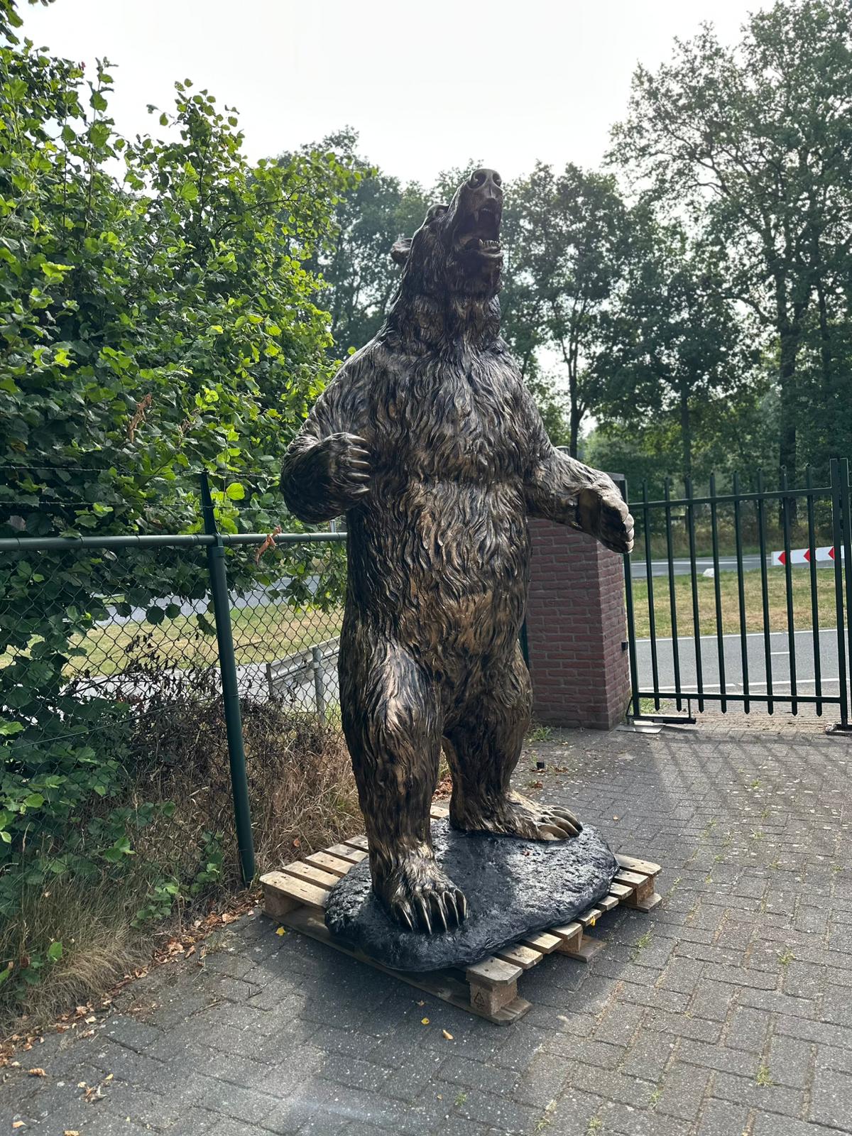 Beer - Grizzly Beer - XXXXL - 265cm hoog - Brons kleur