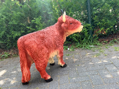 Hooglander koe met hoorns (75 cm hoog)