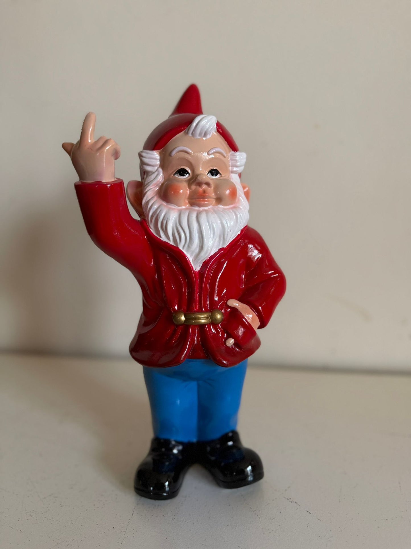 Kabouter - Kabouters - middelvinger - 34cm hoog - Diverse kleuren - gewaagd !