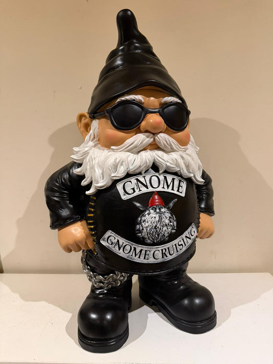 Kabouter - Biker - Bikerlook - Rocker - met zonnebril