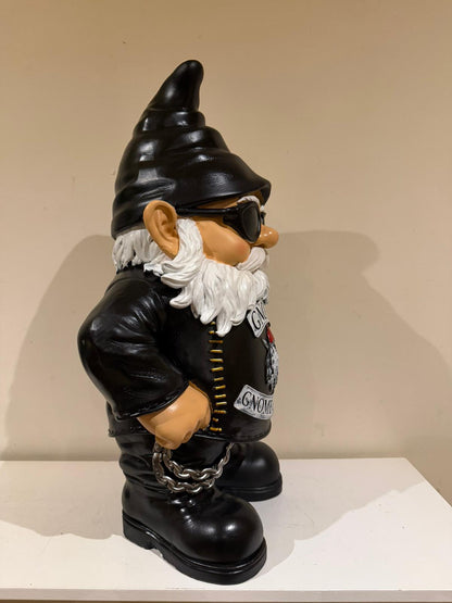 Kabouter - Biker - Bikerlook - Rocker - met zonnebril