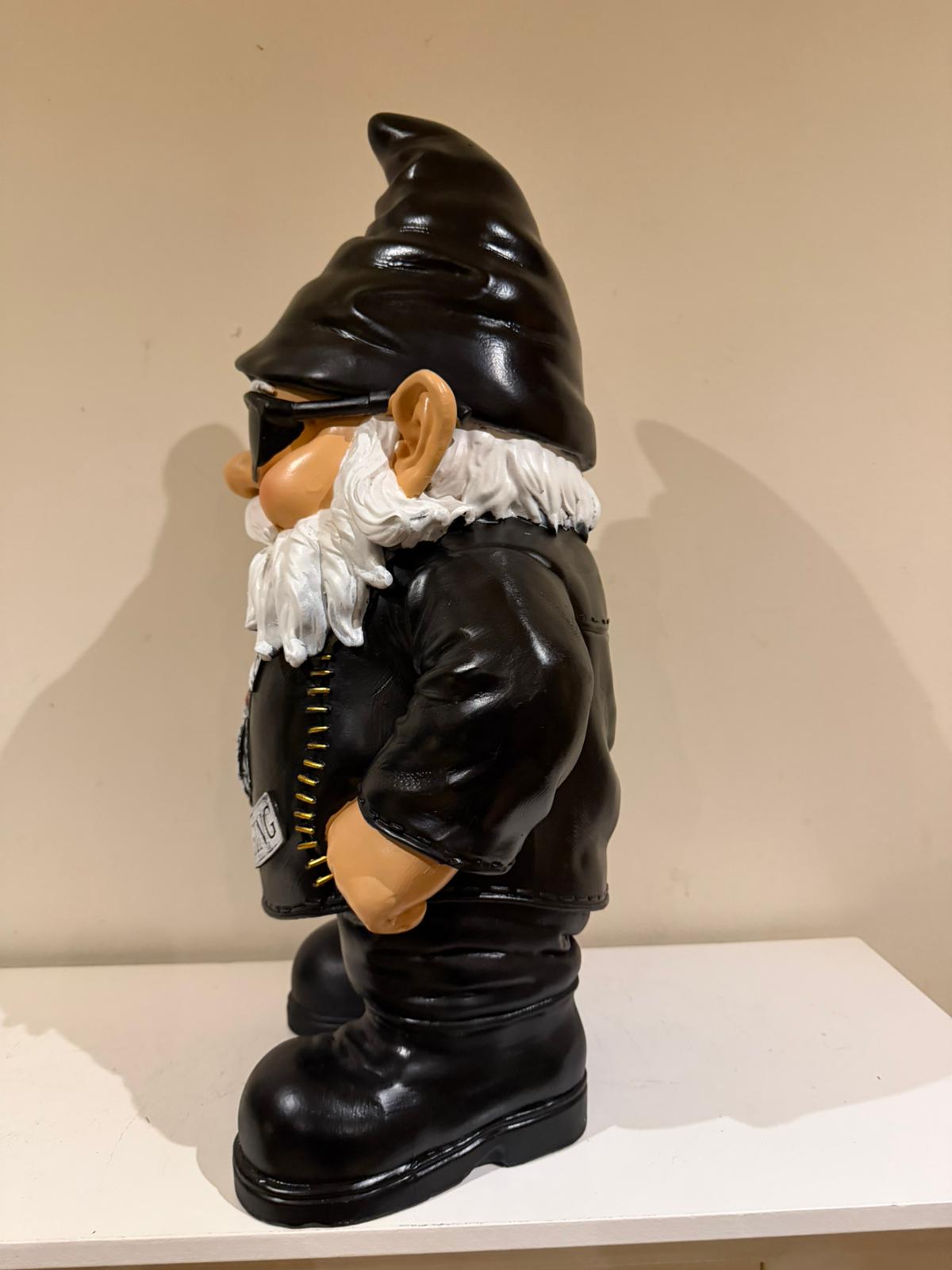 Kabouter - Biker - Bikerlook - Rocker - met zonnebril