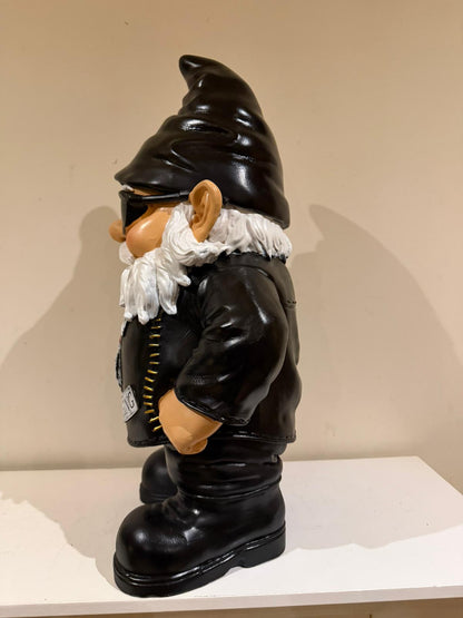 Kabouter - Biker - Bikerlook - Rocker - met zonnebril