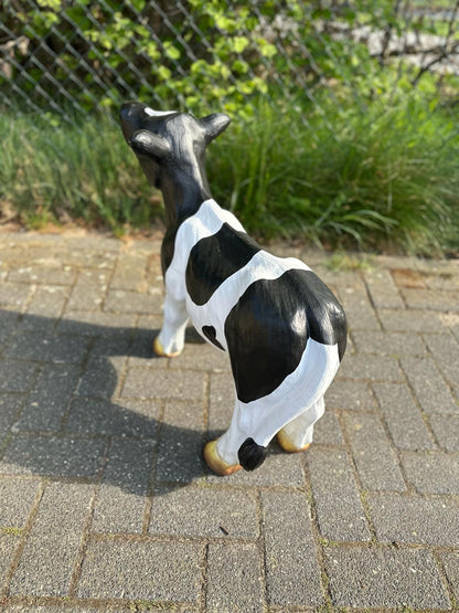 Kalfje omhoog kijkend (60cm hoog)