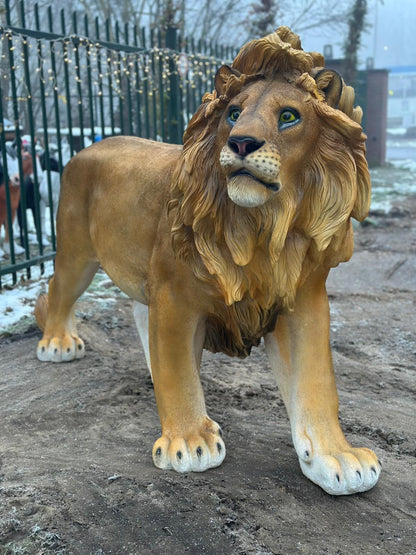 Leeuw - Staande Leeuw - XXXXL - Orginele kleur - 250cm Lang