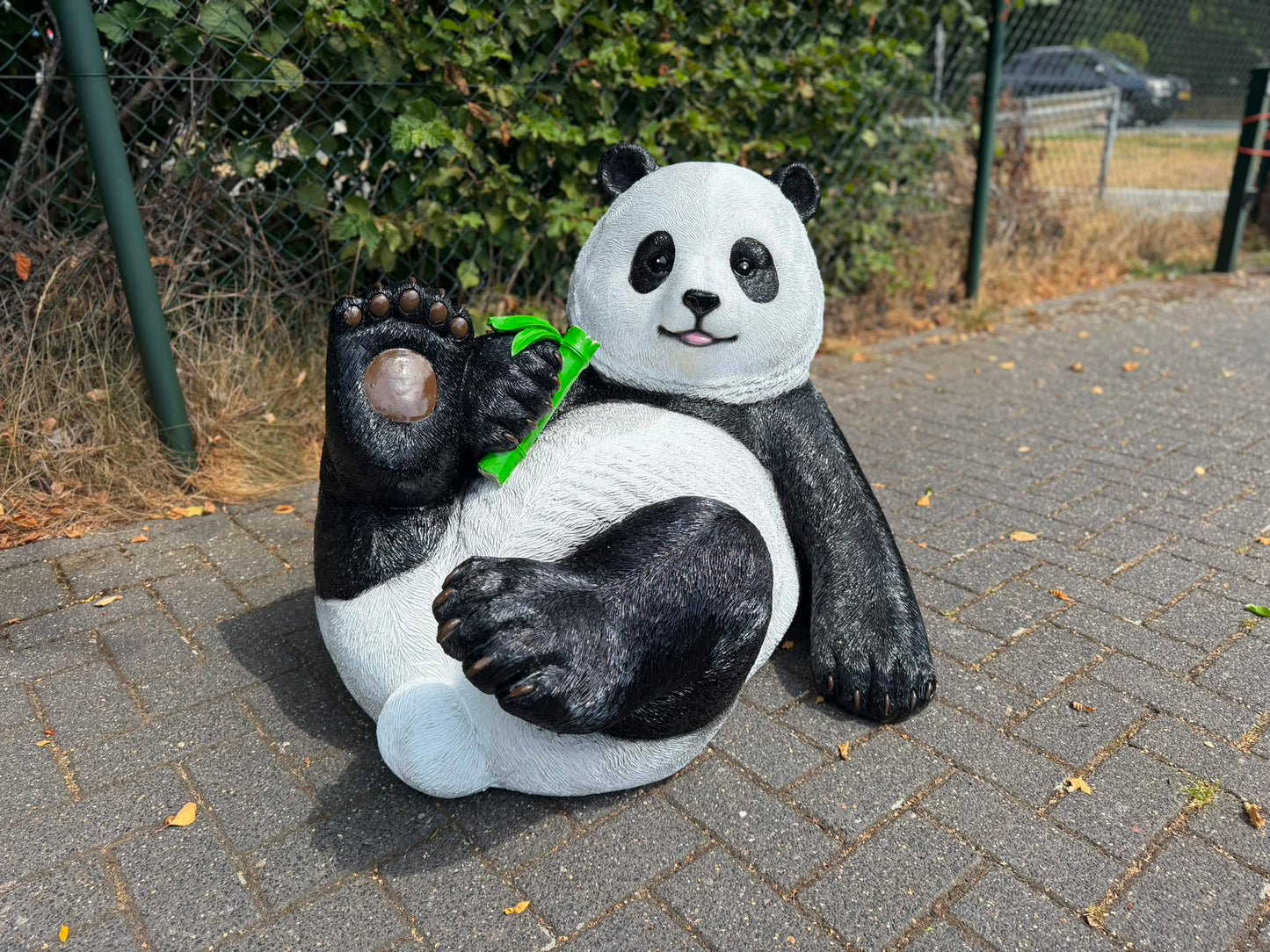Mooie grote liggende Panda beer (110cm lang)