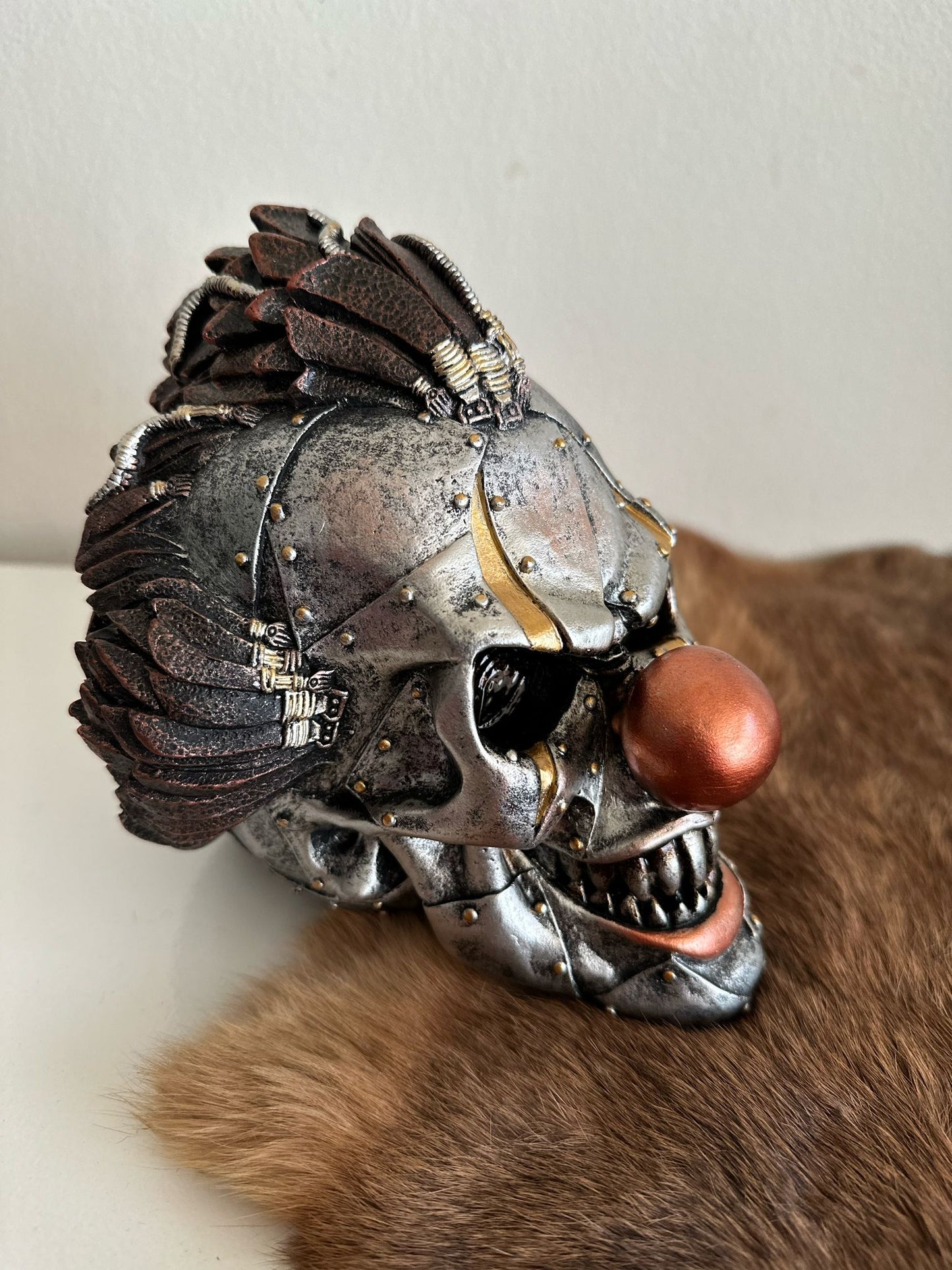 Skulls - Skull decoratie - Clown-Metaal look