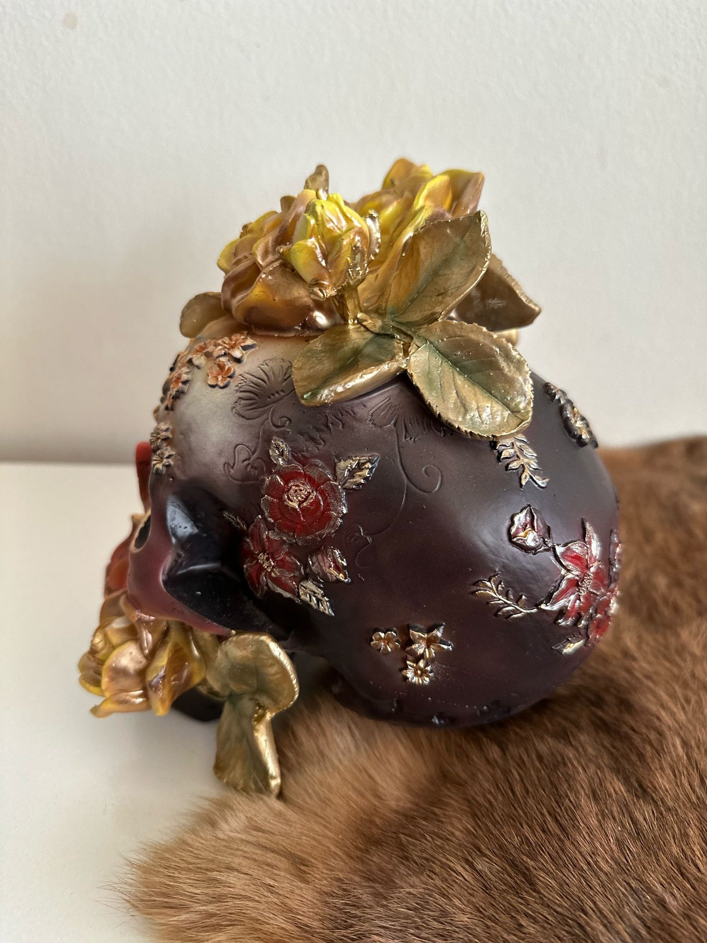 Skulls - Skull decoratie - Gele rozen - Rozen - Bloemen