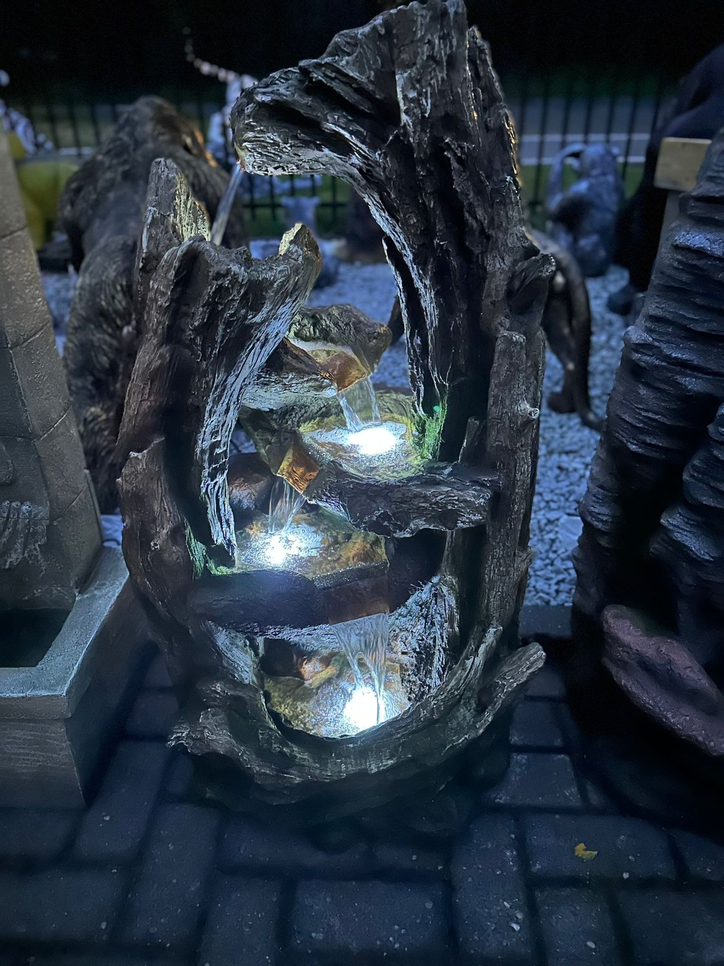 Waterval - Fontein - Waterornament - 105cm  - Boom model - inclusief pomp en verlichting