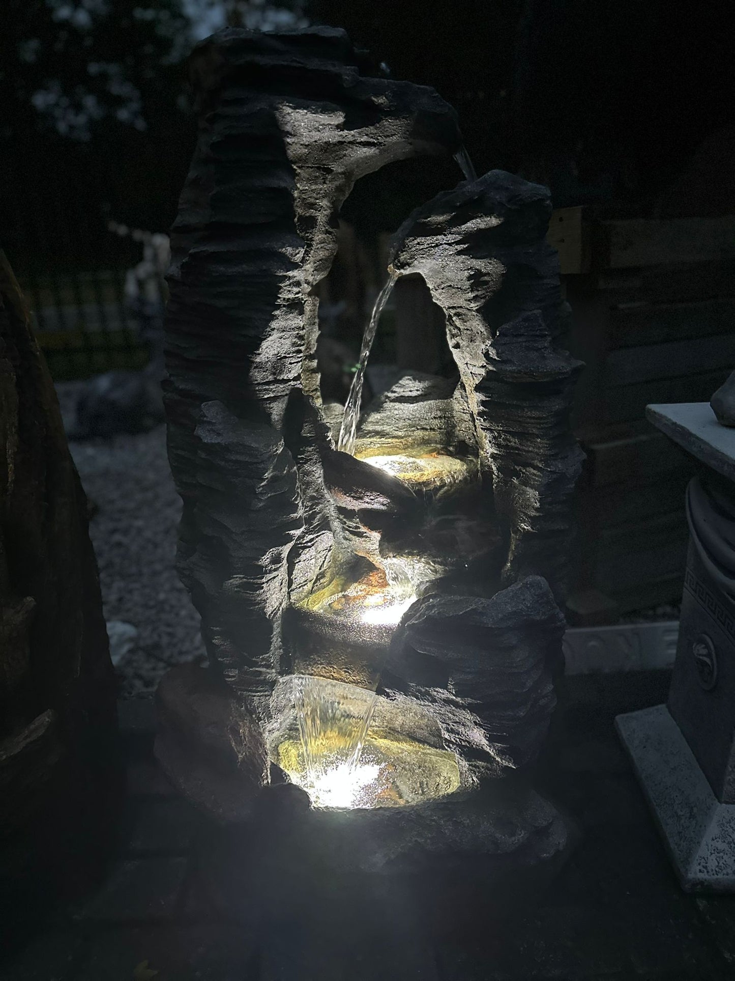 Waterval - Fontein - Waterornament - 102cm - Rots model - inclusief pomp en verlichting